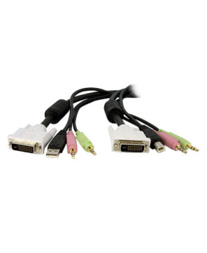 Buy Startech 3m 4-in-1 USB Dual Link DVI-D KVM Switch Cable with Audio & Microphone DVID4N1USB10