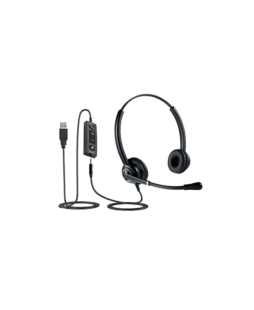 Buy TTS 612 Stereo Noise-Cancelling Headset with USB and 3.5mm TTS-612DUCUSB35