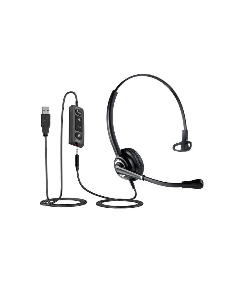 Buy TTS 612 Mono Noise-Cancelling Headset with USB and 3.5mm TTS-612UCUSB35