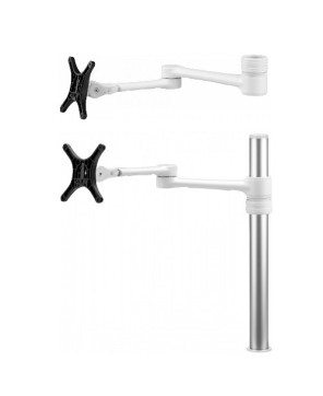 Buy Bundle Atdec Single Monitor Desk Mount AF-AT-SW with Atdec Extra Monitor Arm in White AFS-AT-DC-SW