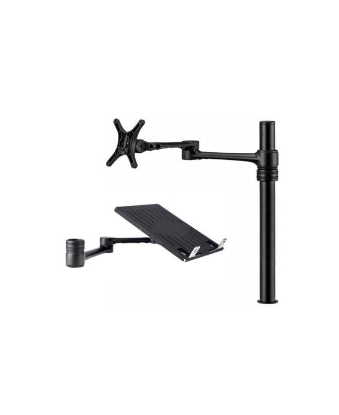 Buy Bundle Atdec Single Monitor Desk Mount in Black AF-AT-B with Atdec Notebook Arm Accessory in Black AF-AN-NBC-B