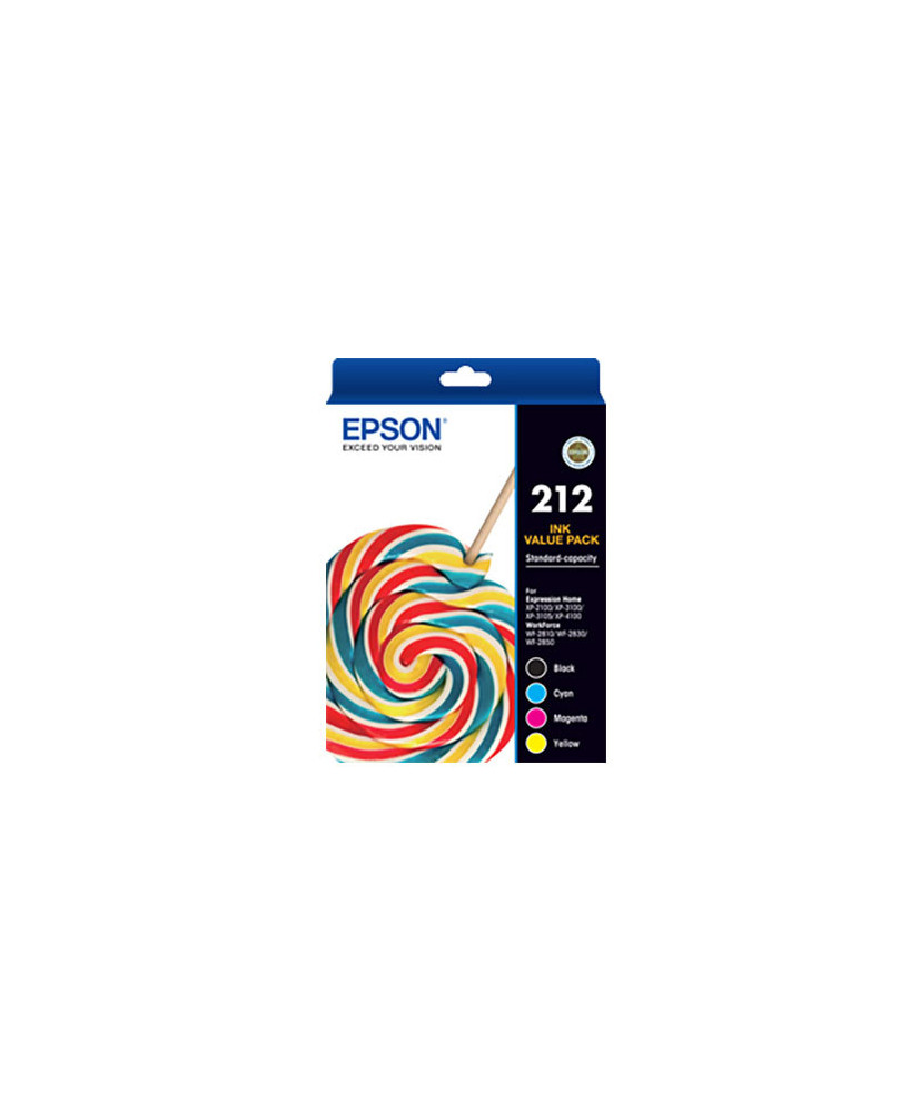 Buy Epson 212 STD Capacity Value Pack C13T02R692 for WorkForce WF-2830 Printer