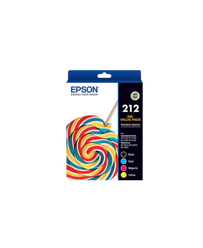 Buy Epson 212 STD Capacity Value Pack C13T02R692 for WorkForce WF-2830 Printer