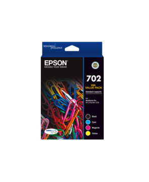 Buy Epson 702 Genuine Inkjet Cartridge Value Pack C13T344692 for WorkForce Pro Printers