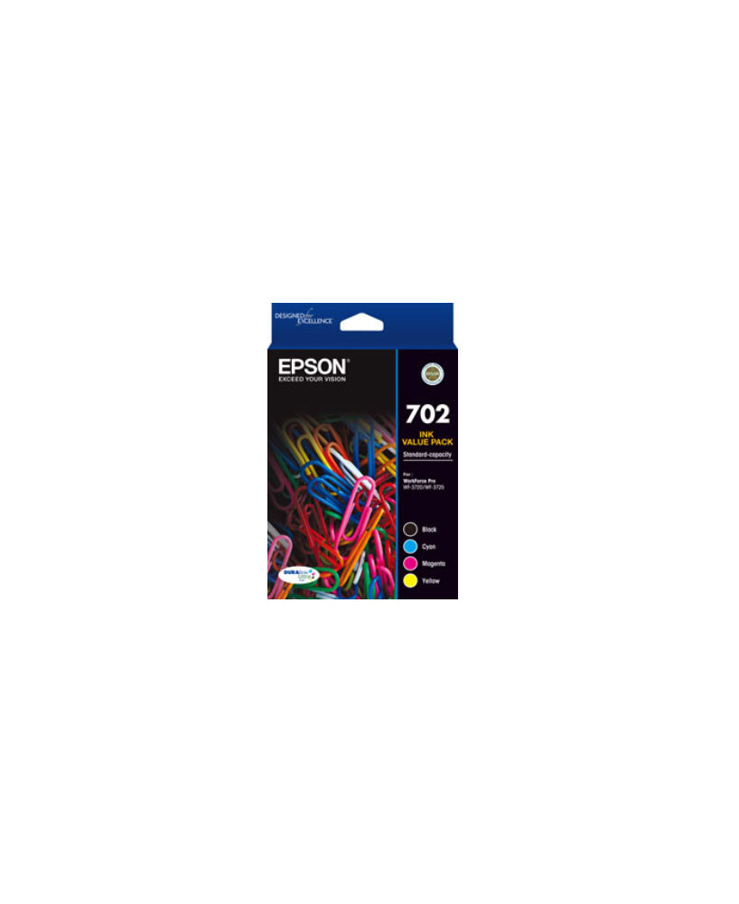 Buy Epson 702 Genuine Inkjet Cartridge Value Pack C13T344692 for WorkForce Pro Printers