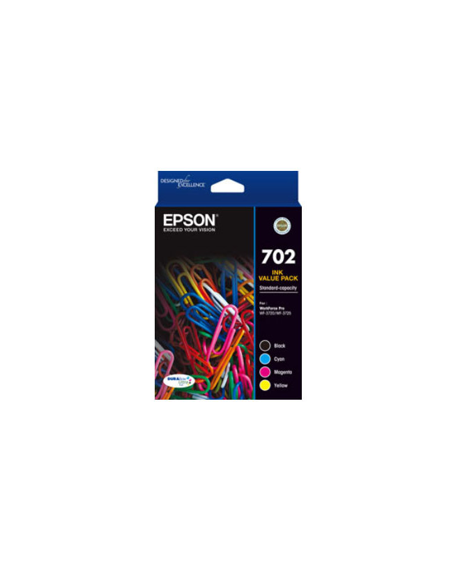 Buy Epson 702 Genuine Inkjet Cartridge Value Pack C13T344692 for WorkForce Pro Printers