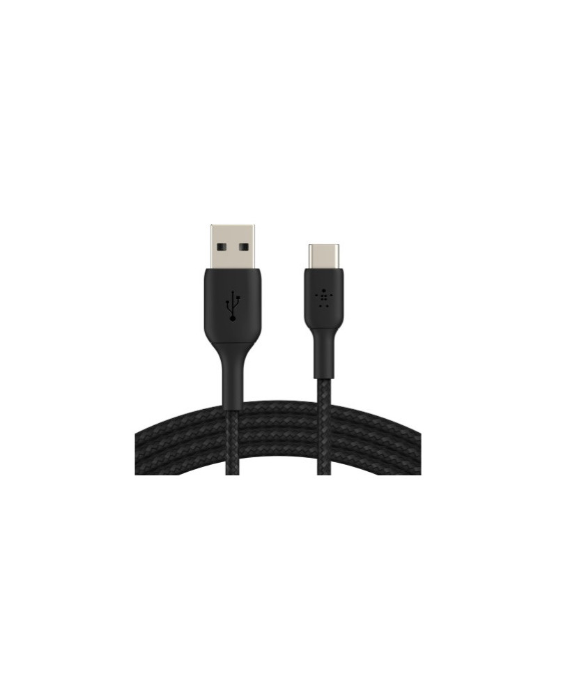 Buy Belkin 3M Braided USB-C to USB-A Data Transfer Cable in Black CAB002BT3MBK for Smartphone