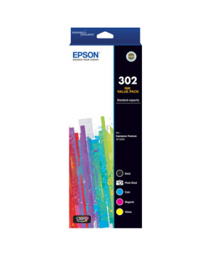 Buy Epson 302 Std Capacity Claria Premium Five Colour Value Pack C13T01W792 for Expression Premium XP-6000 Printer