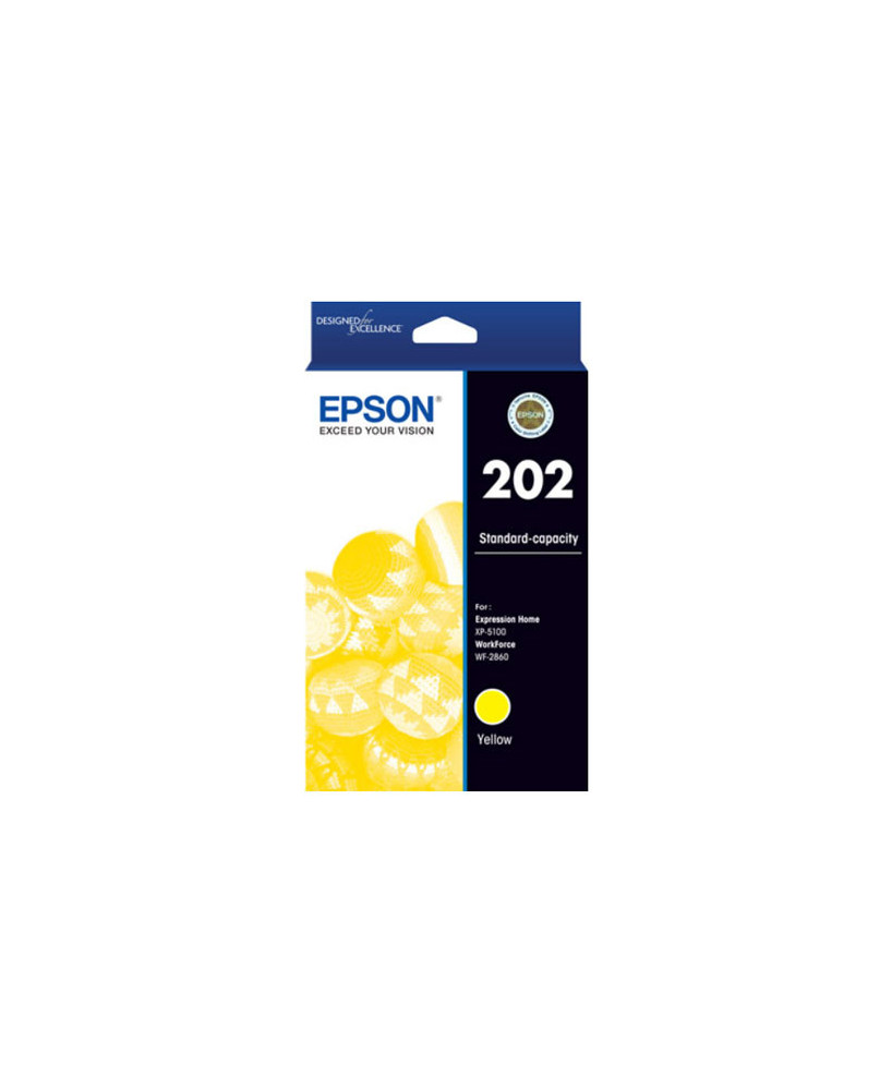 Buy Epson 202 Yellow Ink Cartridge C13T02N492 for WF-2860, XP-5100 Printers