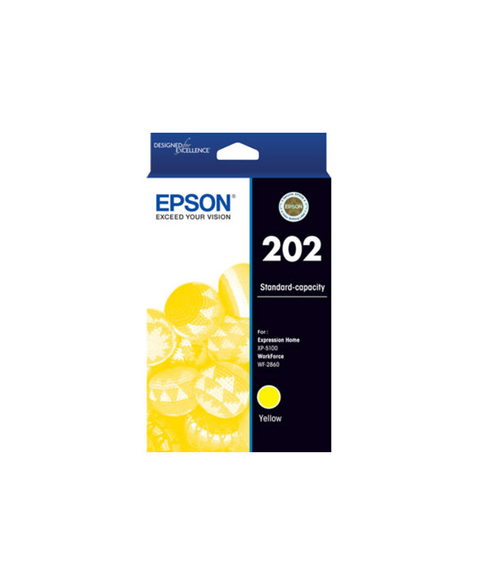 Buy Epson 202 Yellow Ink Cartridge C13T02N492 for WF-2860, XP-5100 Printers