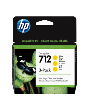 Buy HP 712 3-Pack Yellow Ink Cartridge 3ED79A for DesignJet Studio, T210, T230