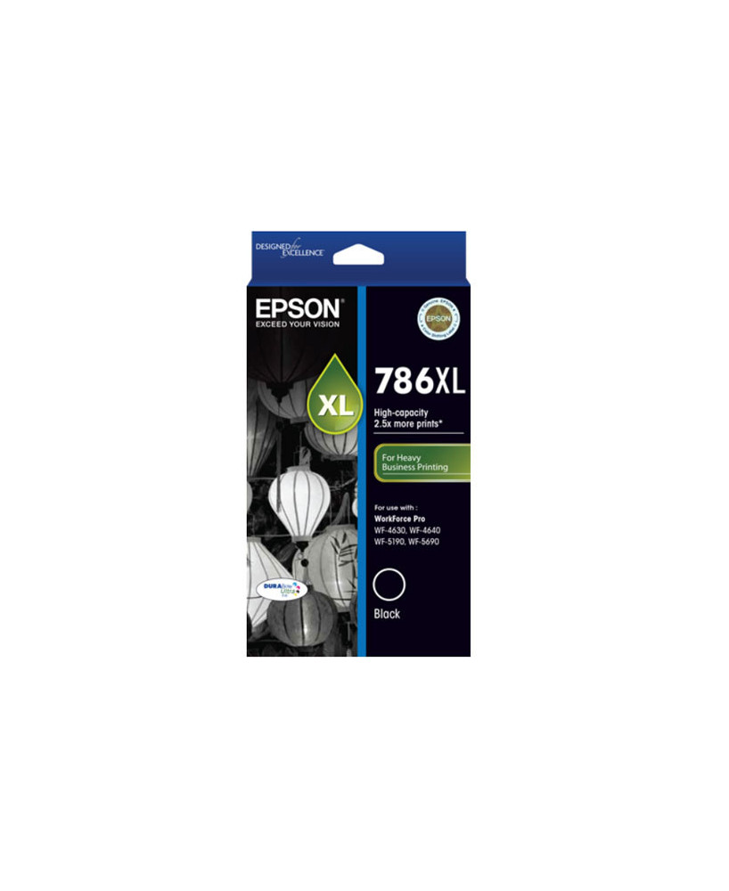 Buy Epson 786XL Black Ink Cartridge C13T787192 for WorkForce Pro WF-4630 Printer