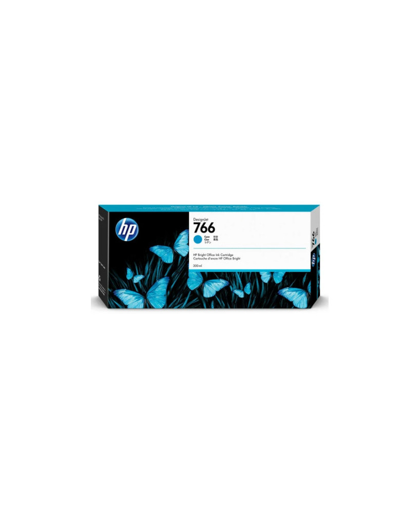 Buy HP 766 300-ml Cyan DesignJet Ink Cartridge P2V89A