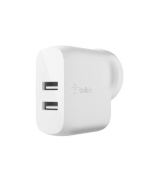 Buy Belkin Boostcharge 24W Dual USB-A Wall Charger WCB002AUWH for Apple iPhone and Samsung Galaxy Smartphones