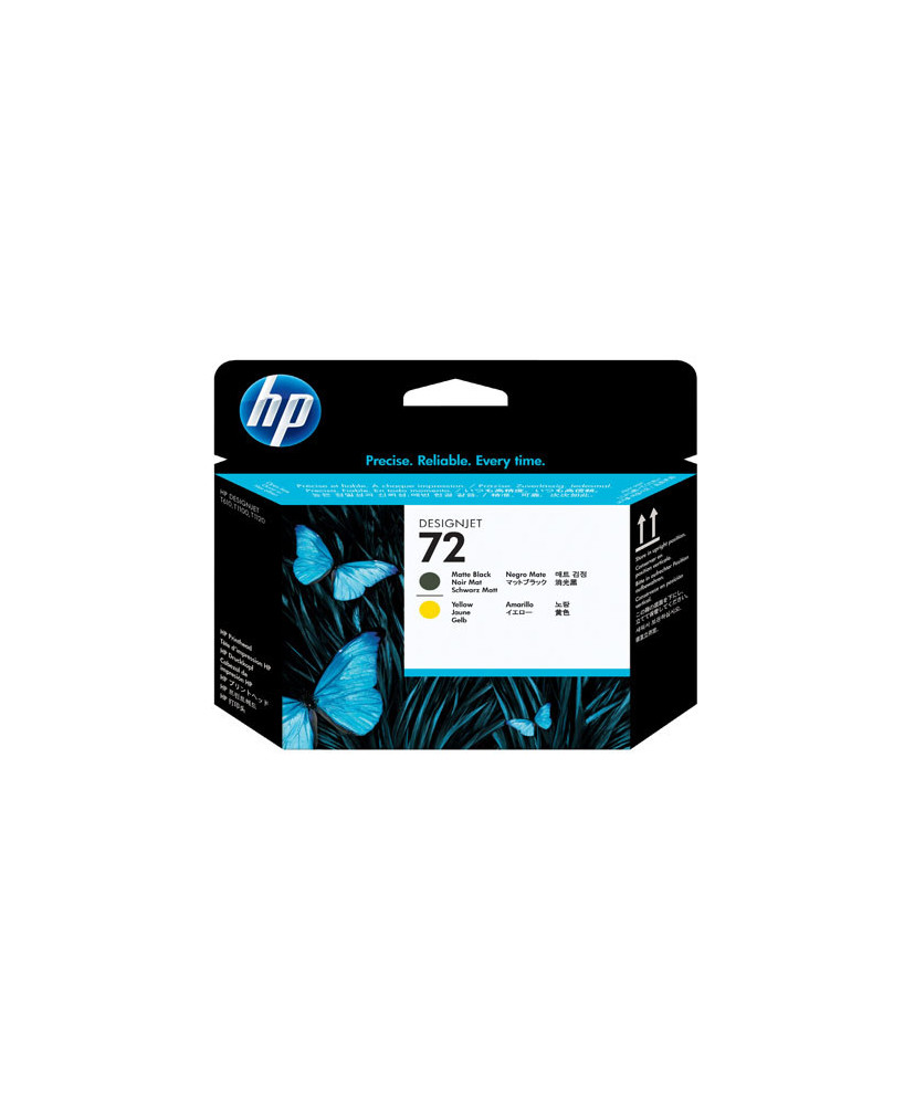 Buy HP 72 Matte Black and Yellow Printhead C9384A for DesignJet SD Pro MFP, T1100, T1120 and T2300 Printers