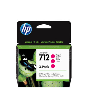 Buy HP 3 Pcs. 712 Magenta Ink Cartridge 3ED78A for DesignJet Studio, T210, T230, T250, T630, T650 Printers