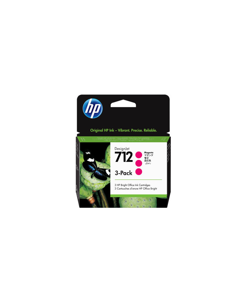 Buy HP 3 Pcs. 712 Magenta Ink Cartridge 3ED78A for DesignJet Studio, T210, T230, T250, T630, T650 Printers