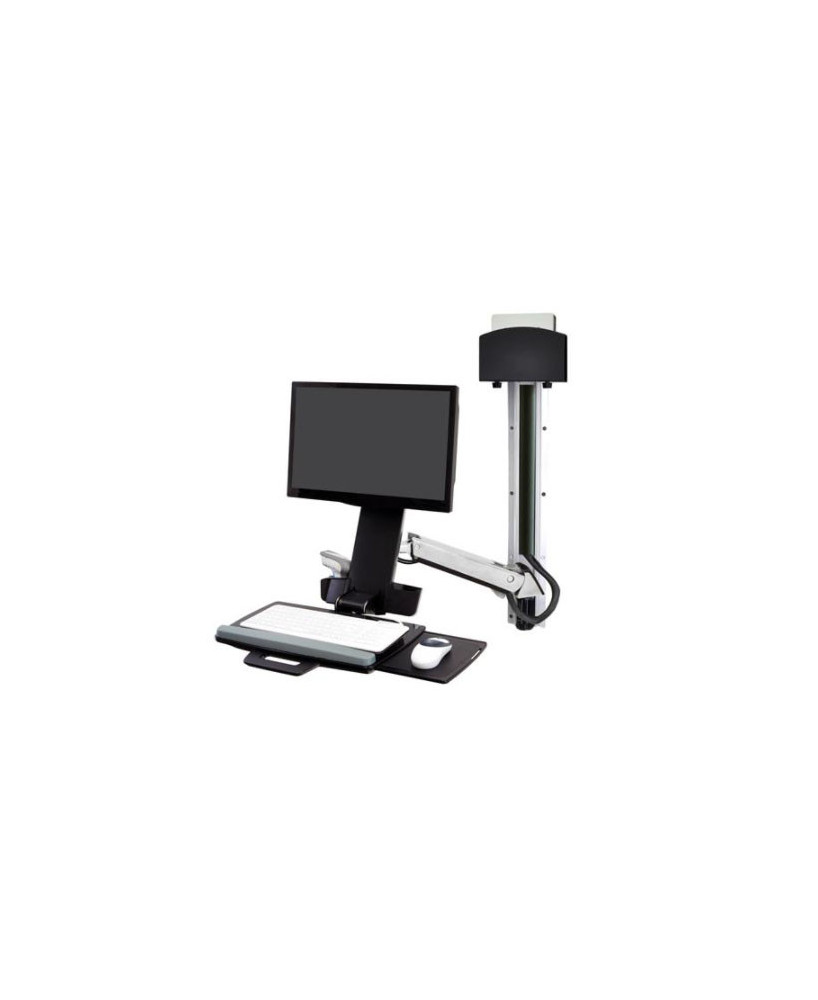 Buy Ergotron StyleView Sit-Stand Combo System in Polished Aluminum 45-273-026 for Flat Panel Display