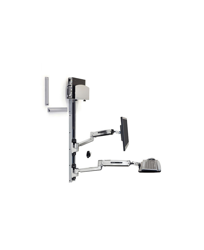 Buy Ergotron LX Sit-Stand Wall Mount System with Medium CPU Holder 45-358-026