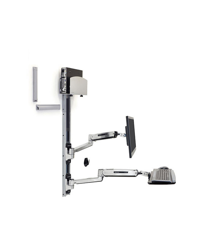 Buy Ergotron LX Sit-Stand Wall Mount System with Medium CPU Holder 45-358-026