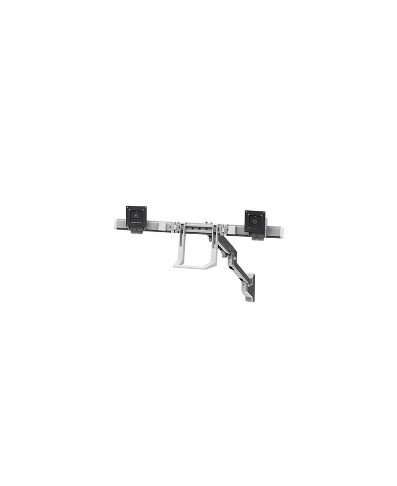 Buy Ergotron HX Wall Dual Monitor Arm in Polished Aluminium 45-479-026