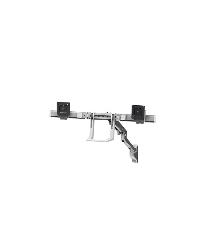 Buy Ergotron HX Wall Dual Monitor Arm in Polished Aluminium 45-479-026