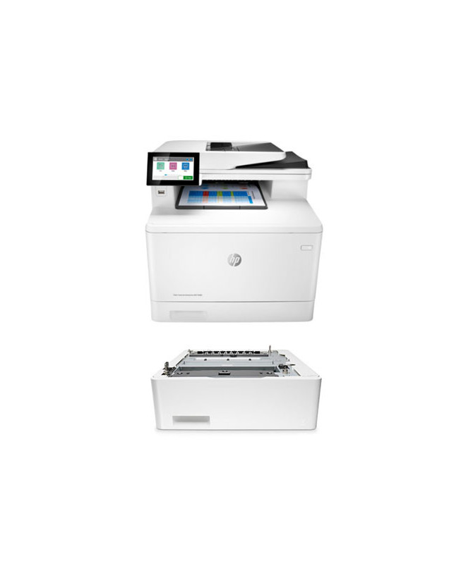 Bundle HP Color LaserJet Enterprise M480f Multifunction Duplex Printer + 550 Sheet Tray 3QA55A-TRAY