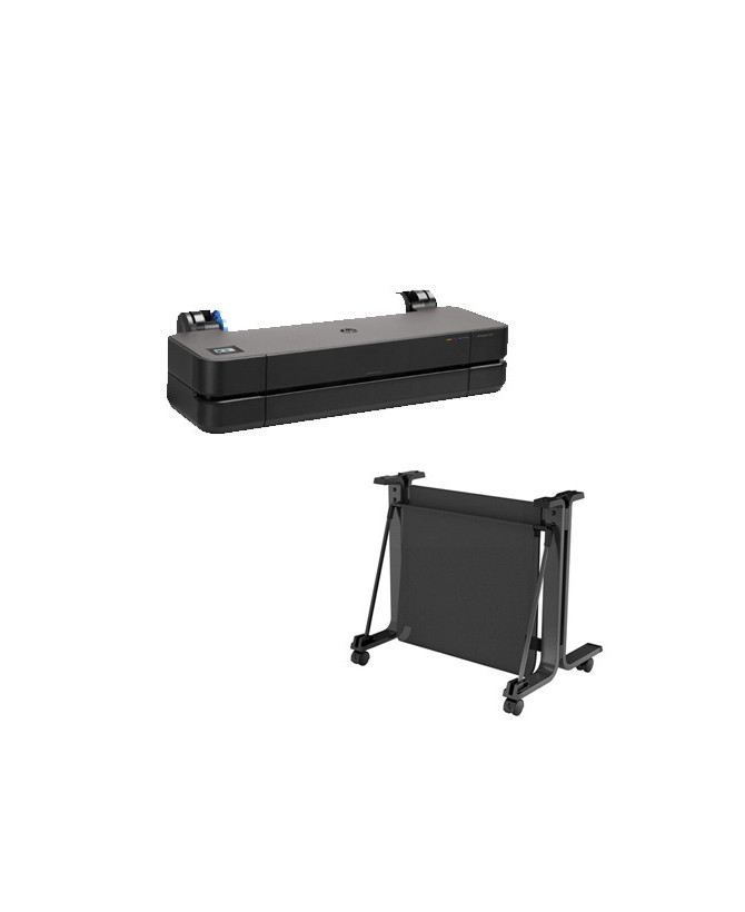 Buy the Bundle HP DesignJet T230 24-Inch Wireless Plotter Printer with Printer Stand 5HB07A-STAND