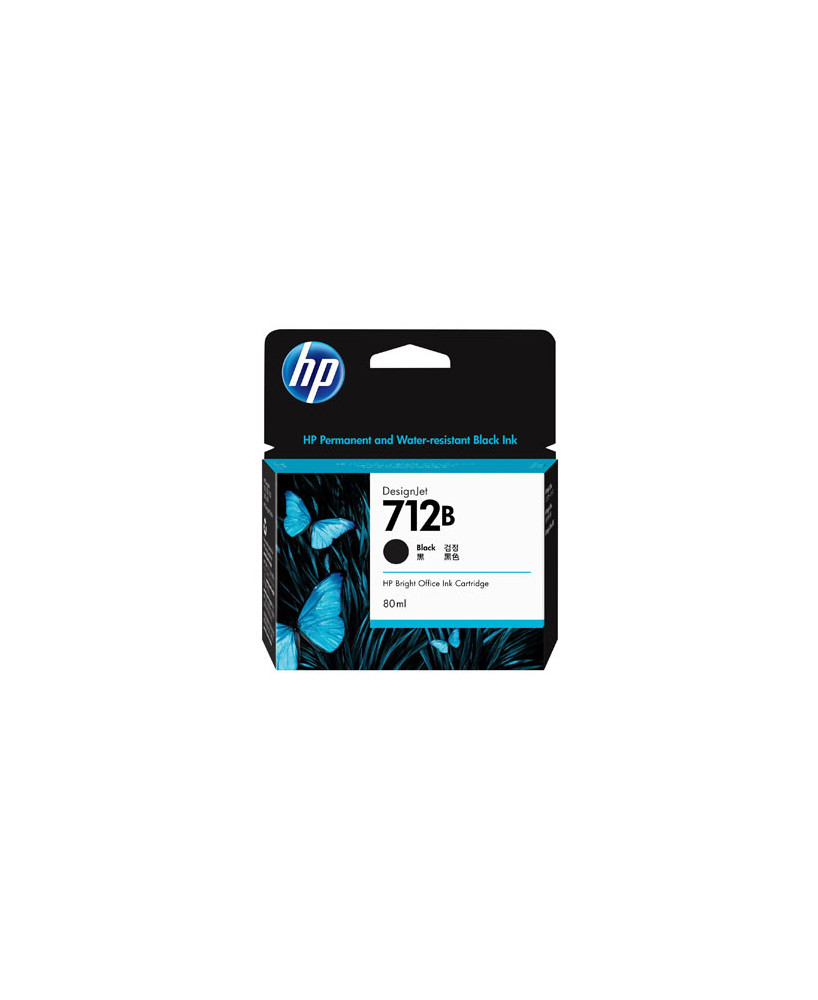 Buy HP 712B 80ml Black Ink Cartridge 3ED29A for DesignJet T210, T230 and T250 Printer