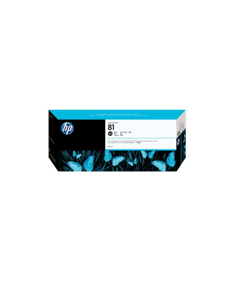 Buy HP 81 Dye-Based Black Ink Cartridge C4930A for DesignJet 5000, 5000ps