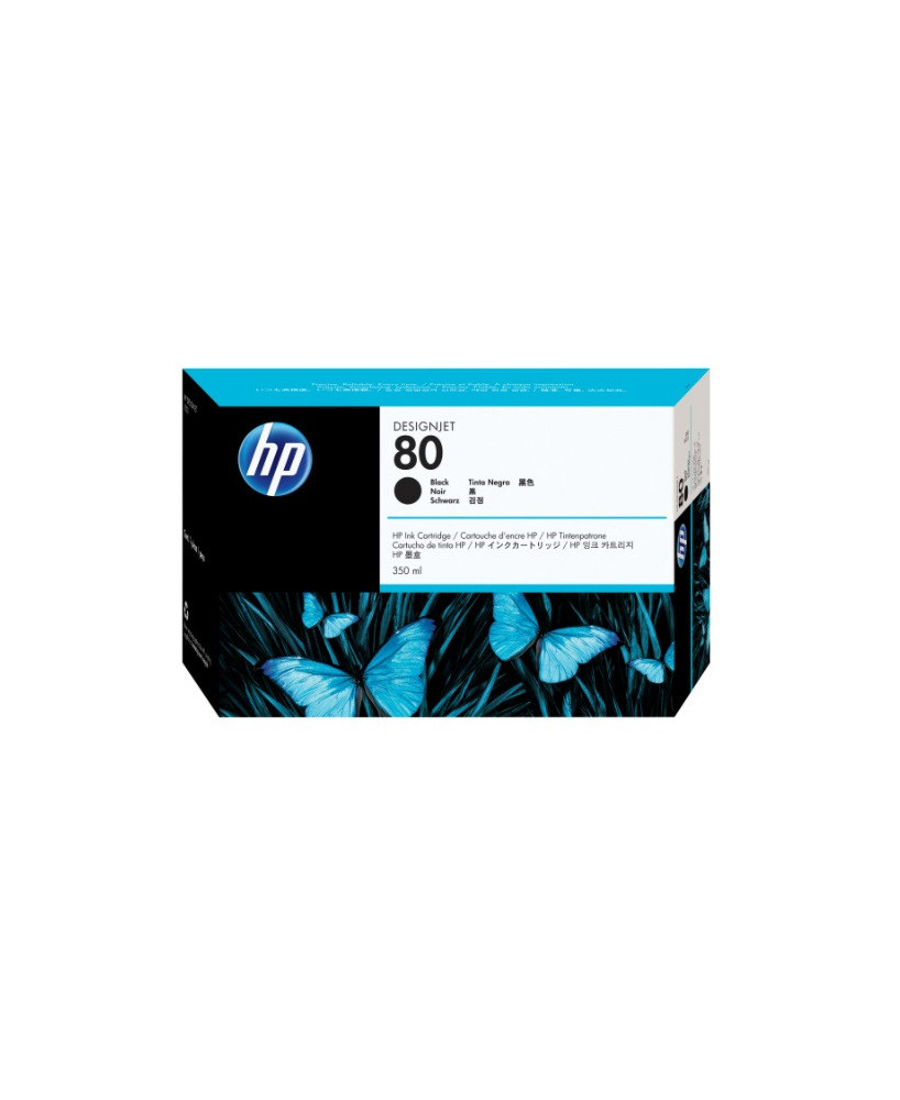 Buy HP 80 350 ml Black Ink Cartridge C4871A for DesignJet 1050c, 1050c plus