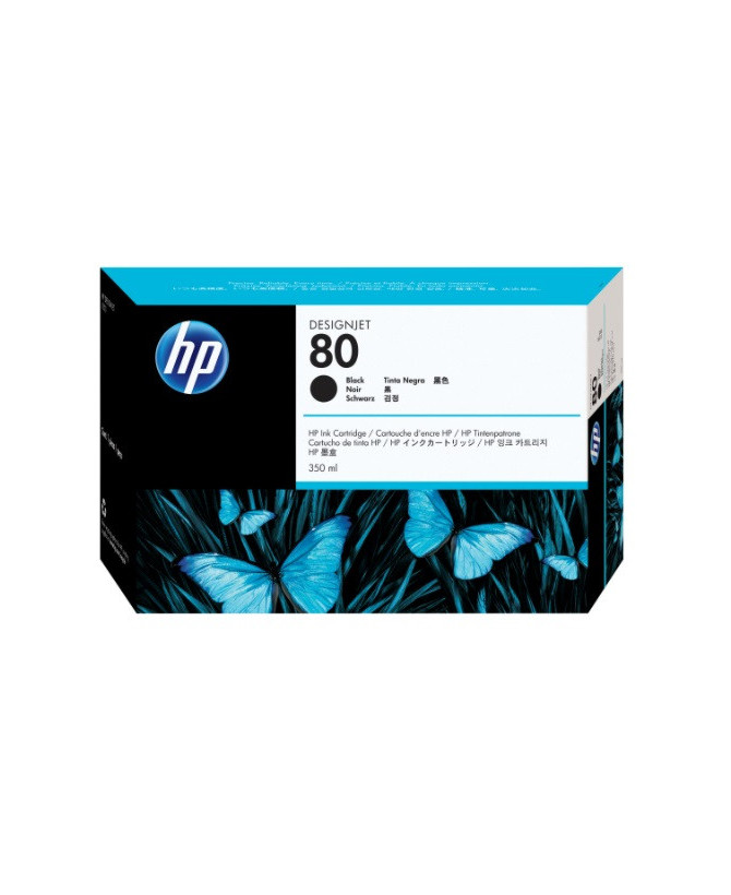 Buy HP 80 350 ml Black Ink Cartridge C4871A for DesignJet 1050c, 1050c plus