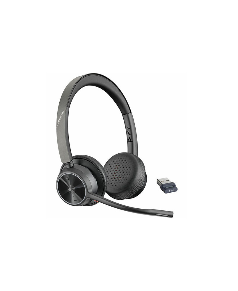 HP Poly/Plantronics Voyager 4320 V4320-M USB-A MS Teams Binaural Bluetooth Headset 218475-02 / 77Y98AA