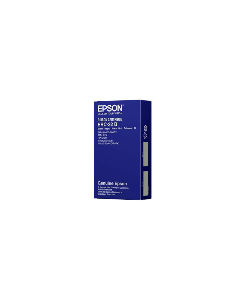 Epson ERC-32 B Black Ribbon Cartridge C43S015371 for TM-U675 Printer