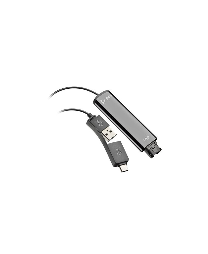 Buy HP/Poly/Plantronics DA75 QD To USB-A & USB-C Smart Digital Adapter Cable 218266-01/786C6AA