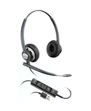 HP Poly/Plantronics EncorePro 525-M UC Microsoft Teams Binaural USB-A & C Headset 218275-01 / 783R2AA