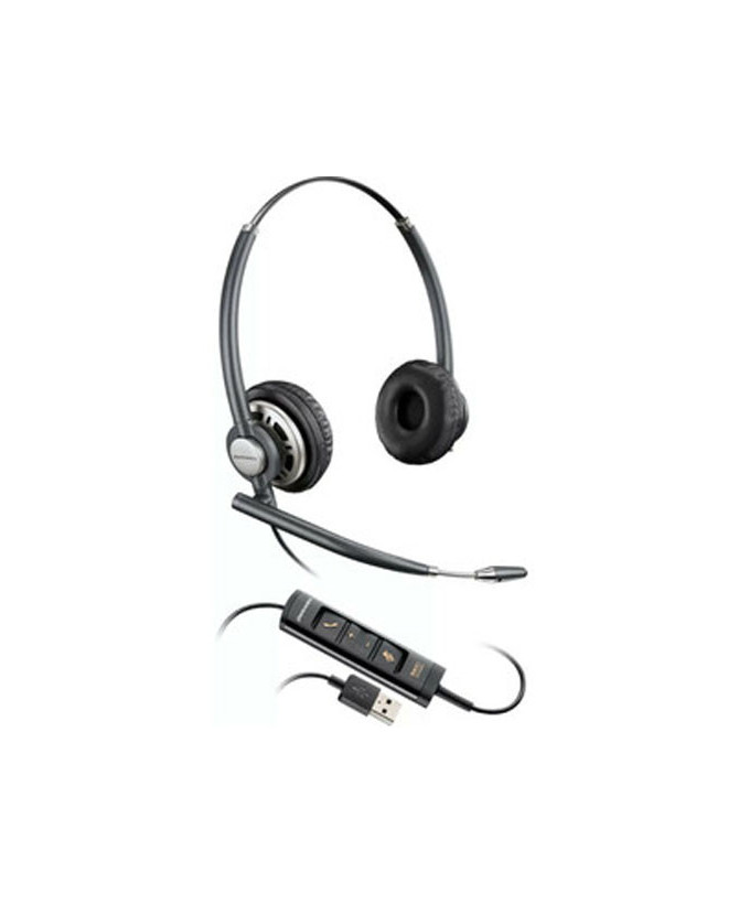 HP Poly/Plantronics EncorePro 525-M UC Microsoft Teams Binaural USB-A & C Headset 218275-01 / 783R2AA