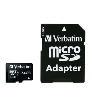 Buy Verbatim 64GB Premium MicroSDXC Memory Card with Adapter 44084