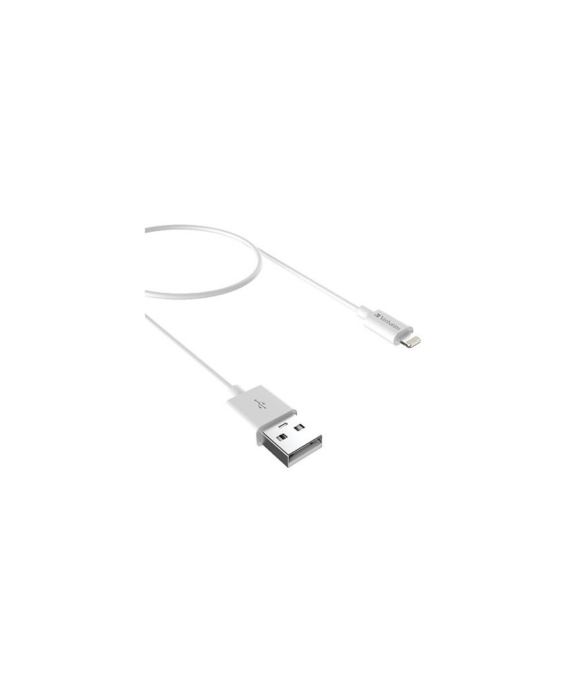 Buy Verbatim 1m USB-A - Lightning Cable in White 66581