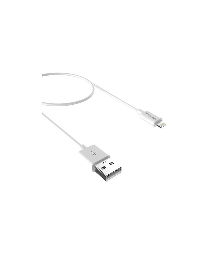 Buy Verbatim 1m USB-A - Lightning Cable in White 66581