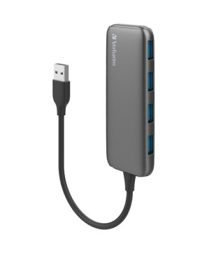 Buy Verbatim USB-A 3.1 Gen 1 Hub with 4x USB-A 3.1 Gen 1 in Grey 66602