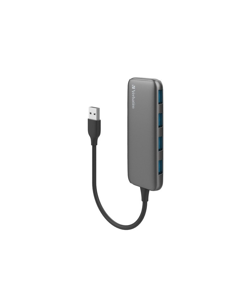 Buy Verbatim USB-A 3.1 Gen 1 Hub with 4x USB-A 3.1 Gen 1 in Grey 66602