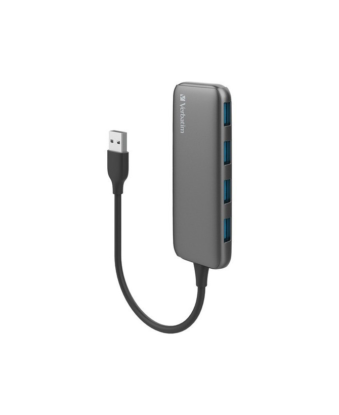 Buy Verbatim USB-A 3.1 Gen 1 Hub with 4x USB-A 3.1 Gen 1 in Grey 66602