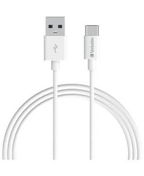 Buy Verbatim 1m Charge & Sync USB-C Data Transfer Cable in White 66584