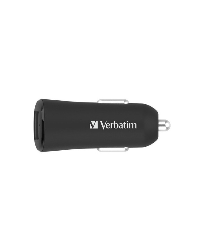 Verbatim 3.40A USB Dual Port Car Charger in Black 66599 for Smartphone