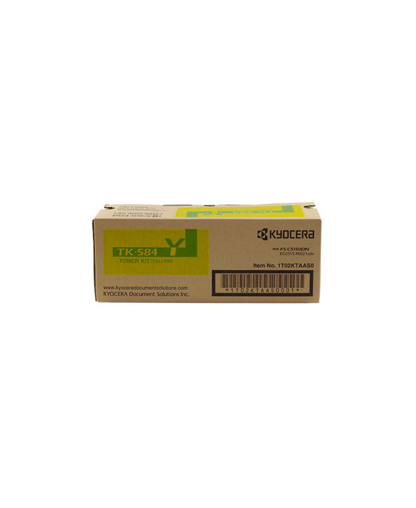 Buy Kyocera TK-584Y Yellow Toner Kit 1T02KTAAS0 for ECOSYS FS-C5150/P6021