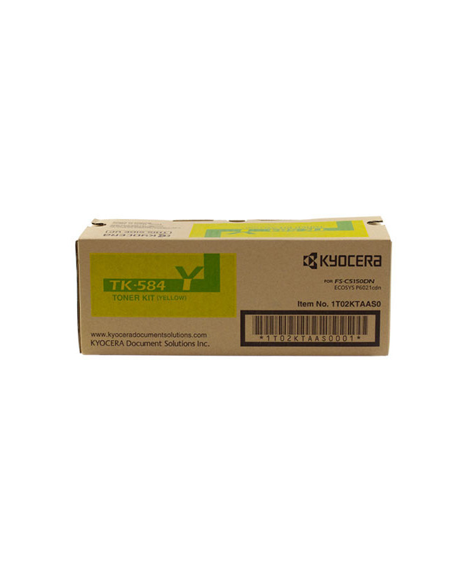 Buy Kyocera TK-584Y Yellow Toner Kit 1T02KTAAS0 for ECOSYS FS-C5150/P6021