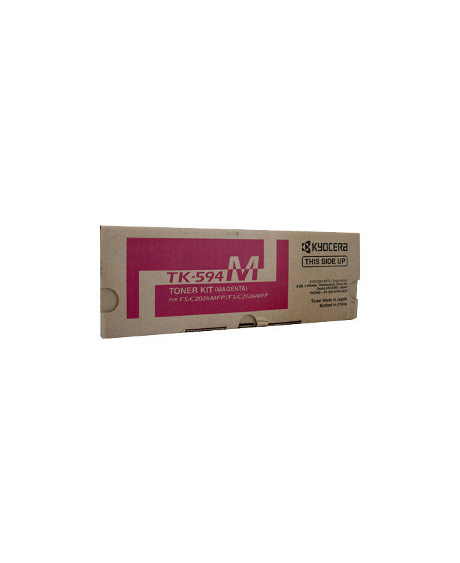 Buy Kyocera TK-594M Magenta Original Toner Kit 1T02KVBAS0 for FS-C2026MFP, FS-C2026MFP/KL3, FS-C2126MFP Printers