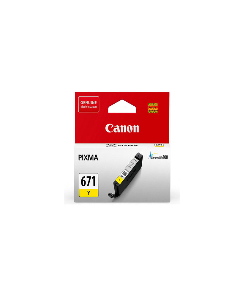 Buy Canon Yellow Ink Cartridge CLI-671Y for Pixma MG5760BK, MG6860, M7760