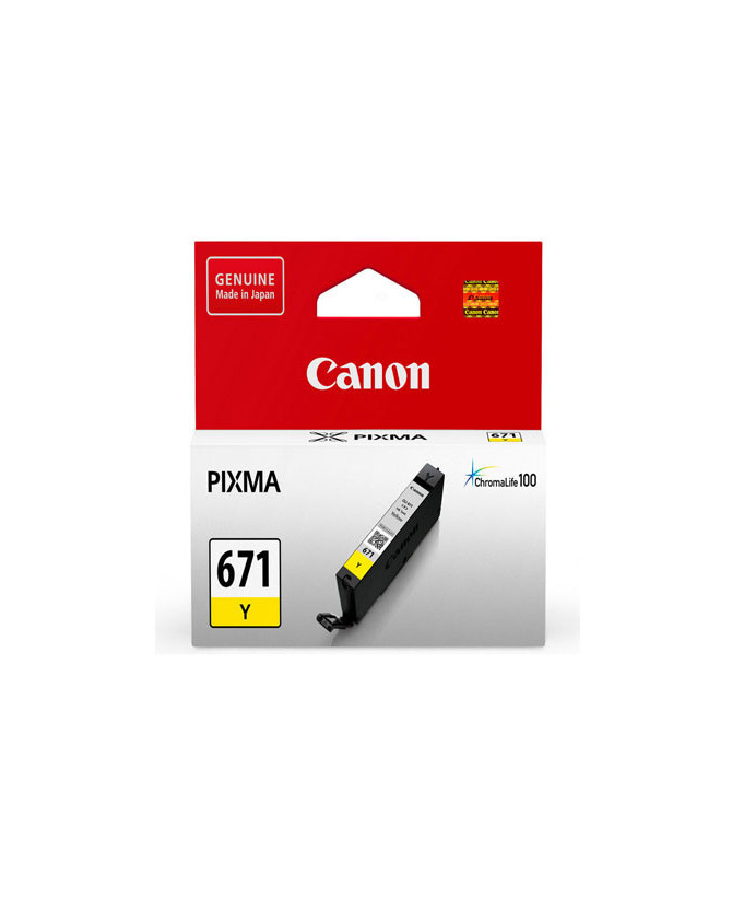 Buy Canon Yellow Ink Cartridge CLI-671Y for Pixma MG5760BK, MG6860, M7760